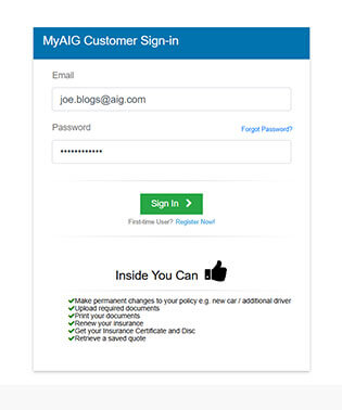 AIG Insurance Help Centre