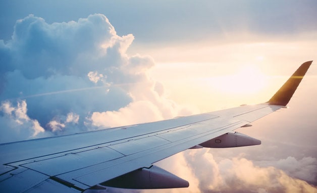 Travel Plane Sky Clouds