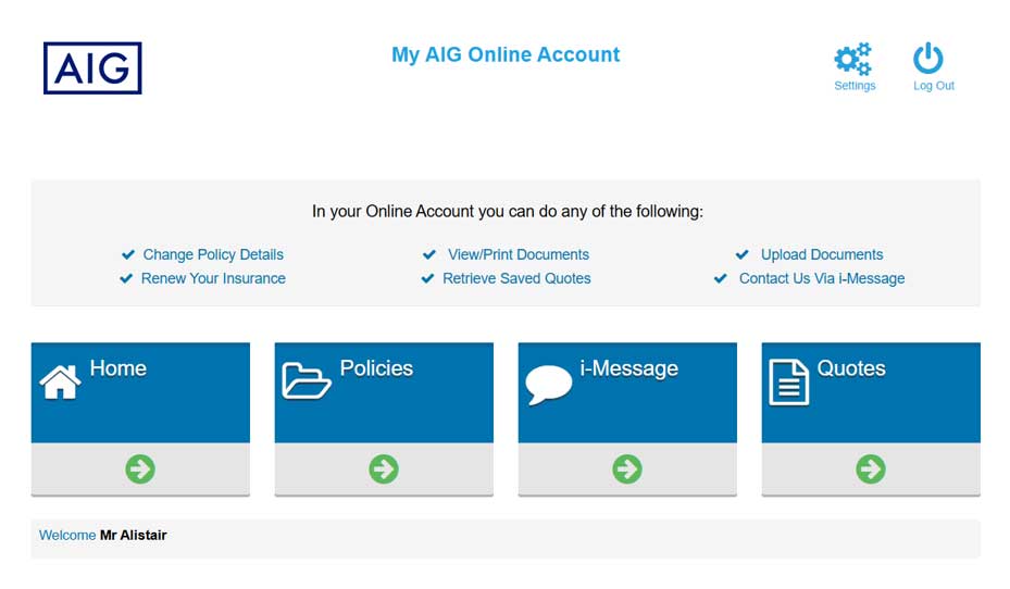 Update Driver Number on MyAIG - Step 2