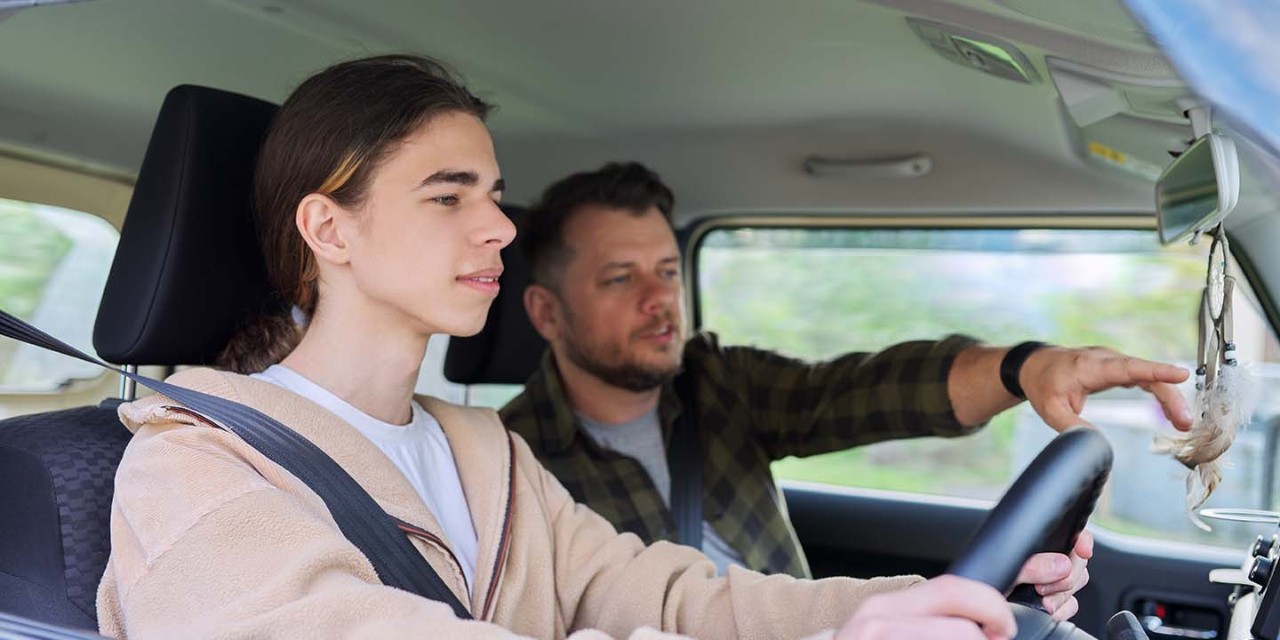 learner driver with instructor