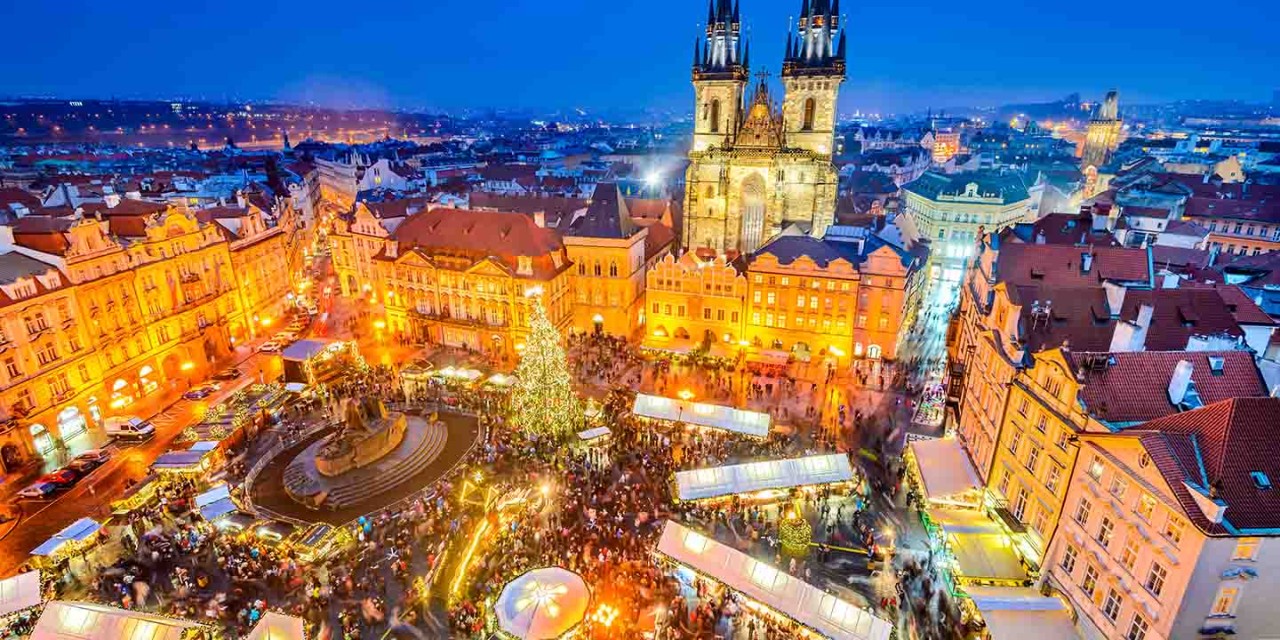 Christmas market in Prague, Czech Republic