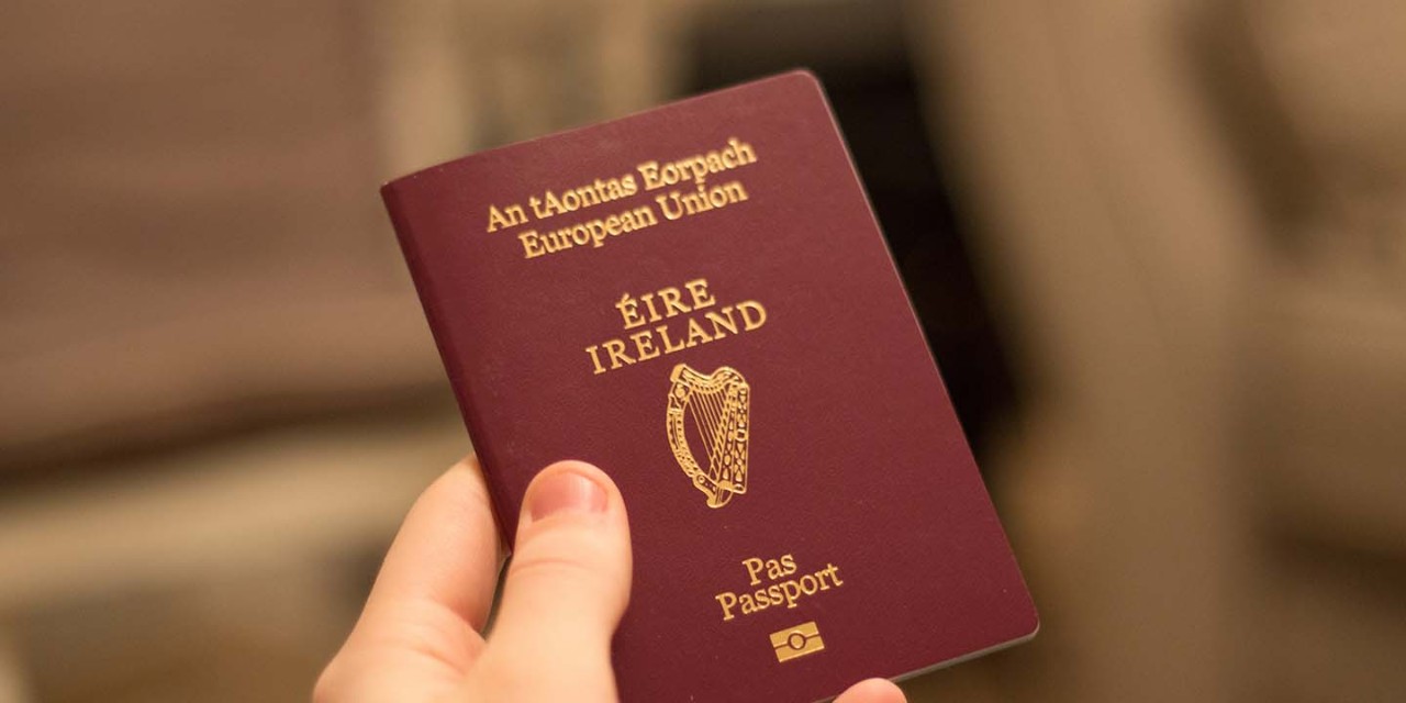 Passport on hand
