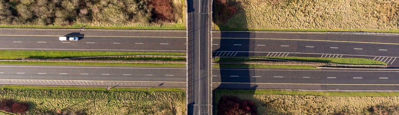  Overhead of the M7 motorway