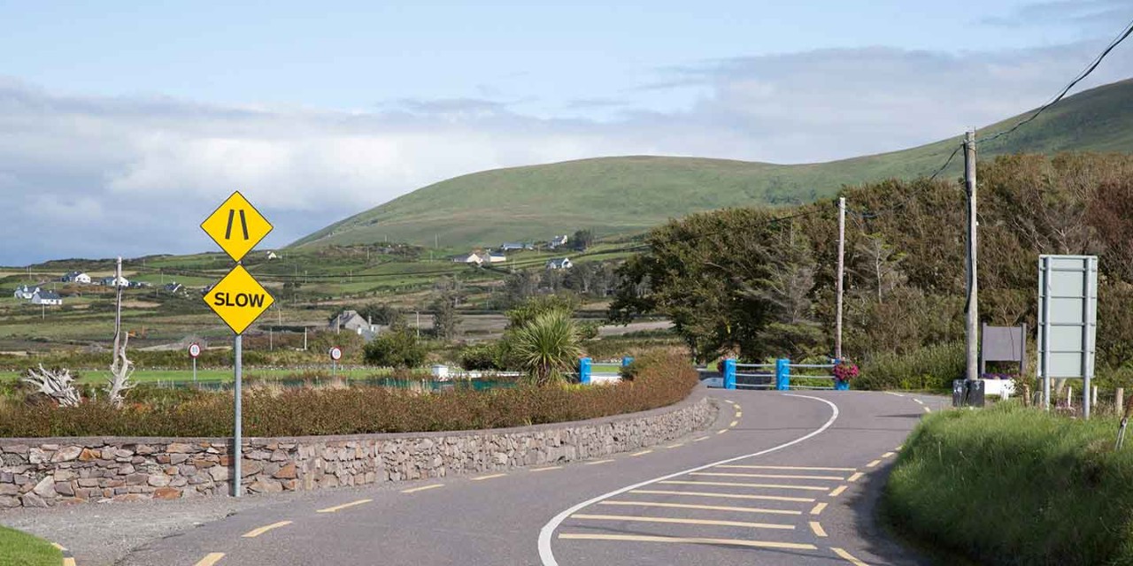 Irish road signs and road markings