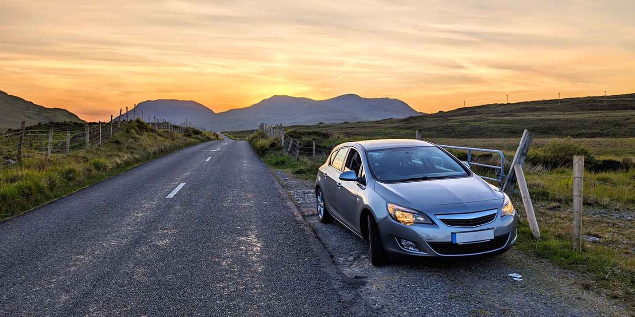 car on the countryside 