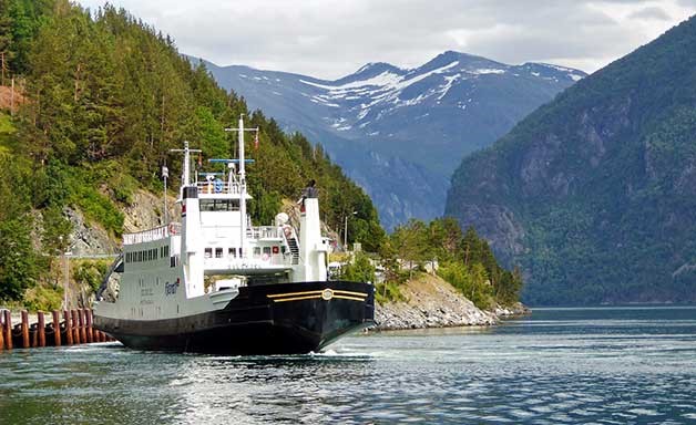  a white ferry 