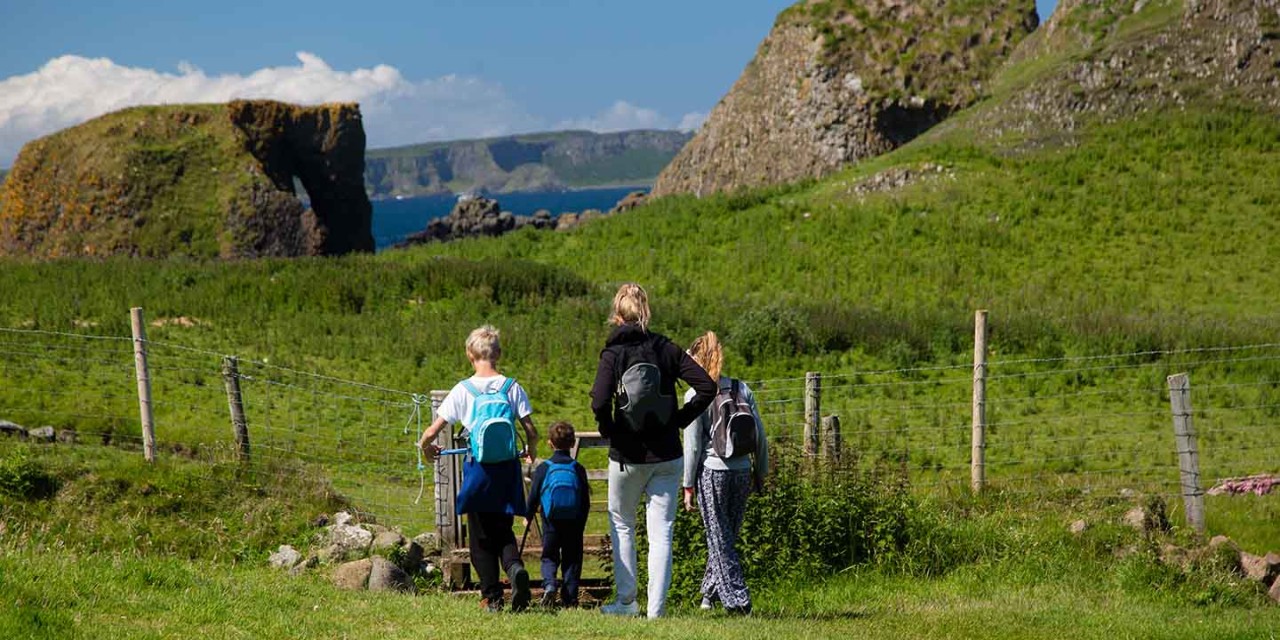 family travels in Ireland