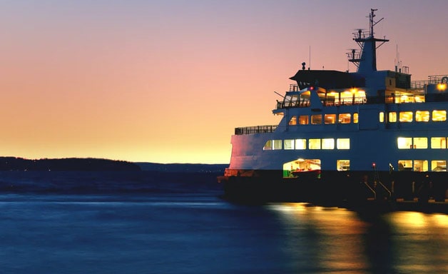 Travel ferry night time