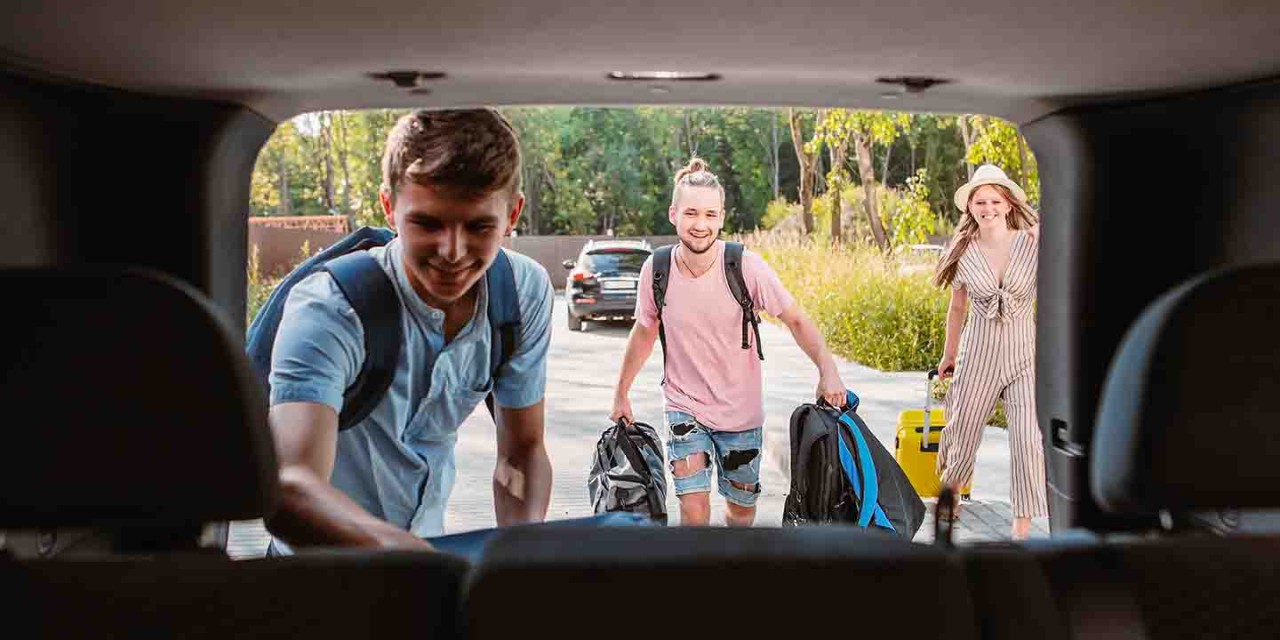 Packed car holiday 