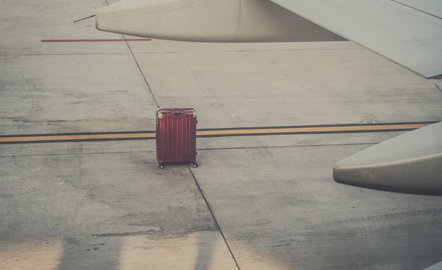 lost luggage at the airport