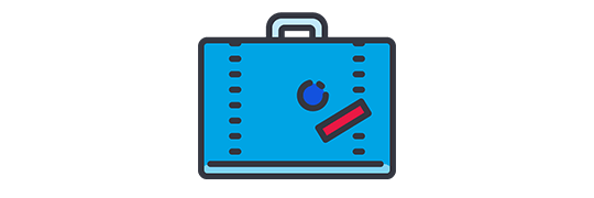 Icon suitcase travel