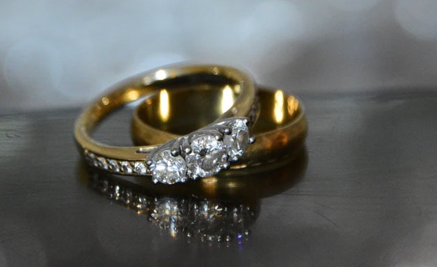 diamond gold rings