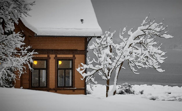 home in winter