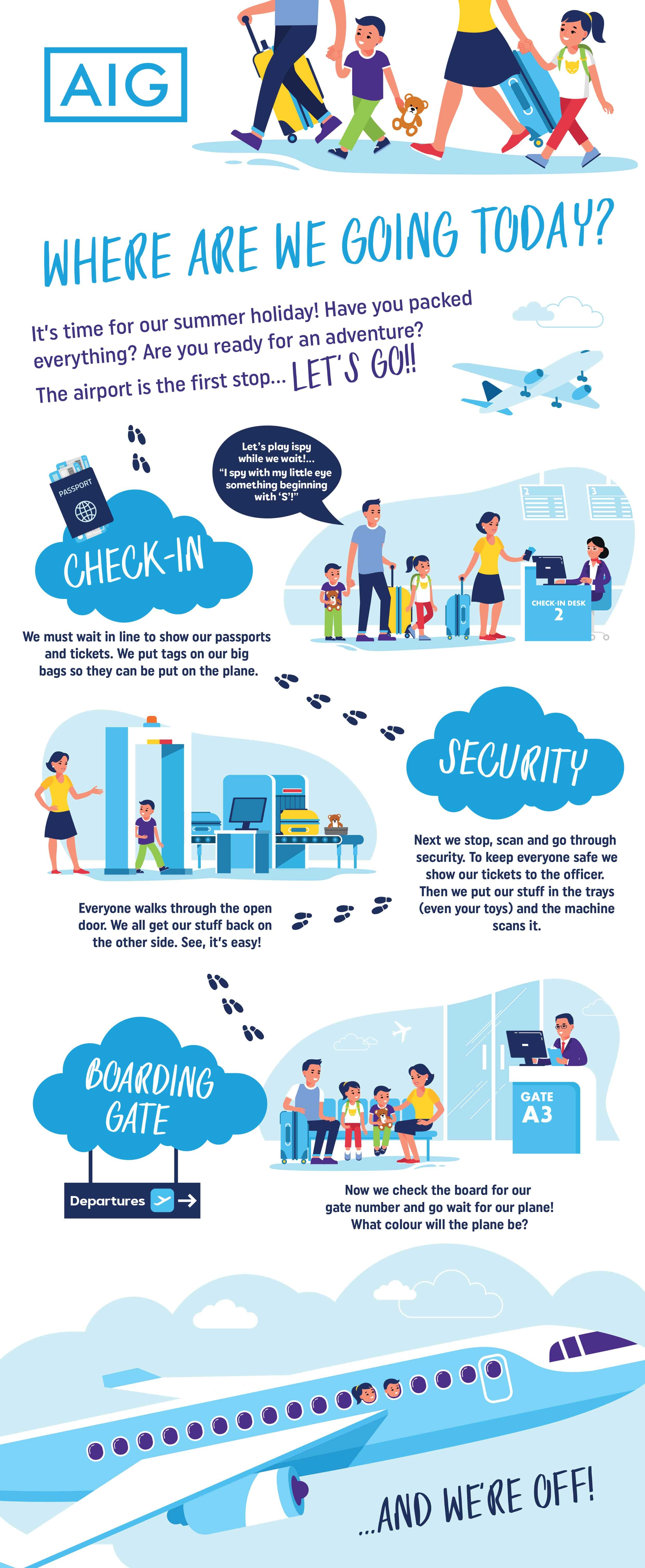 Fly away - the airport infographic